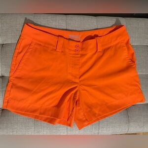 Nike Orange Women's Golf Shorts